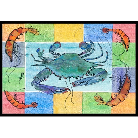 Carolines Treasures 36 x 24 in. Crab Indoor Or Outdoor Doormat CA75121